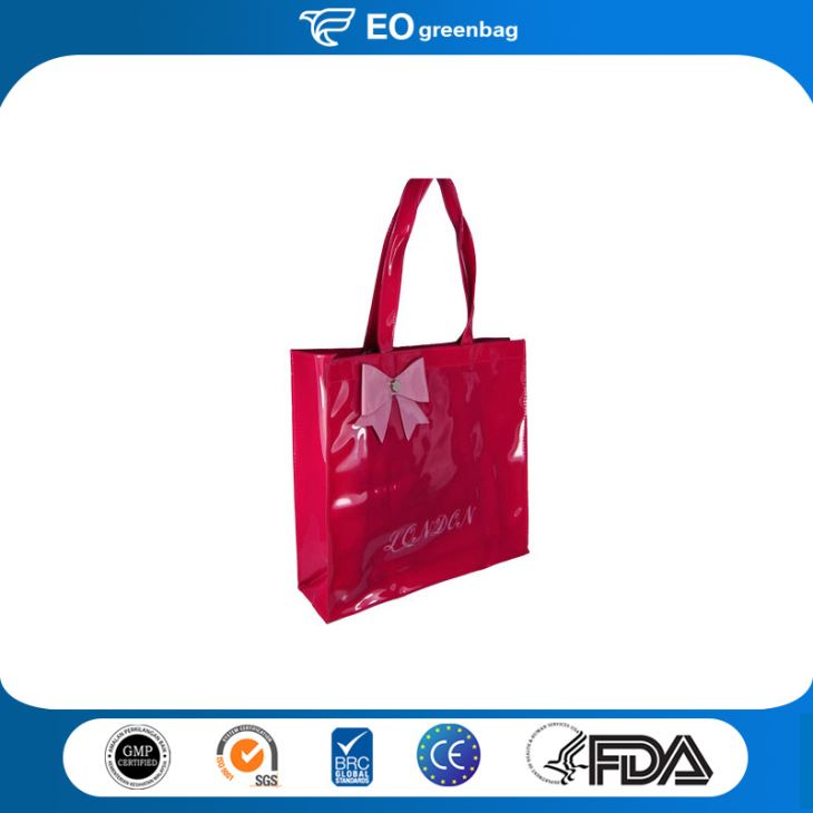 PVC Shopping Bag with Bow